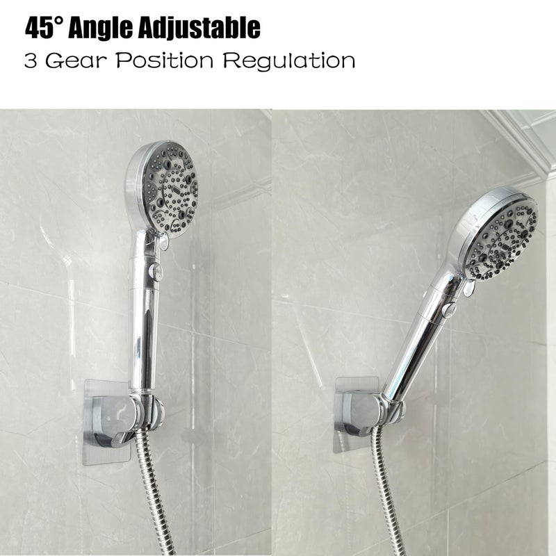 Lofekea Strong Adhesive and Waterproof Shower Head Holder, Adjustable Handheld Shower Holder Wall Mount Shower Bracket by Lofekea - Image 4